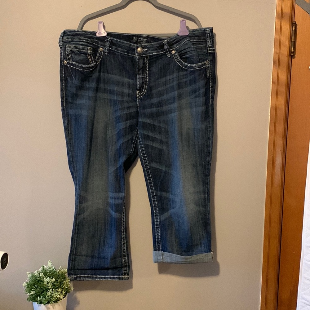 Silver Suki Crop Jeans